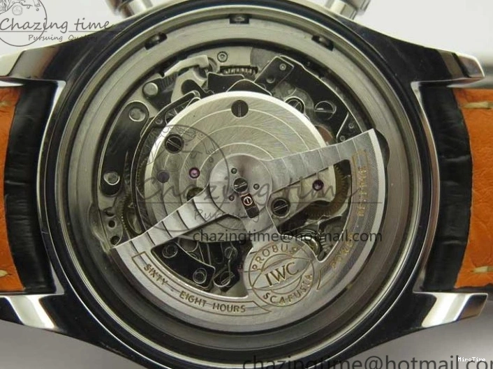MIROTIME 0516 Portuguese Chrono SS ZF 1:1 Best Edition Gray Dial SS On Black Leather Strap A ZipUp 7215
